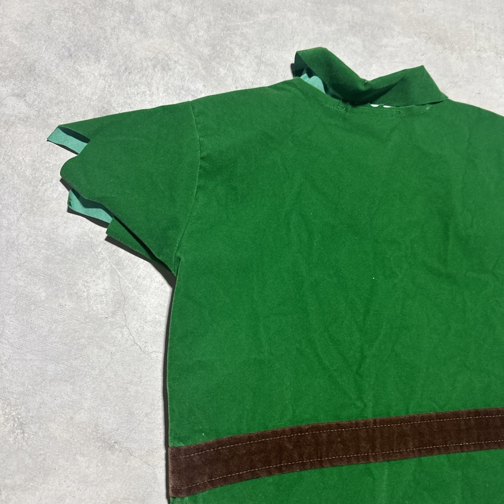 Disney Store Peter Pan Halloween Dress Up Velvet Costume Top & Pants Size 2-4T - Picture 7 of 8